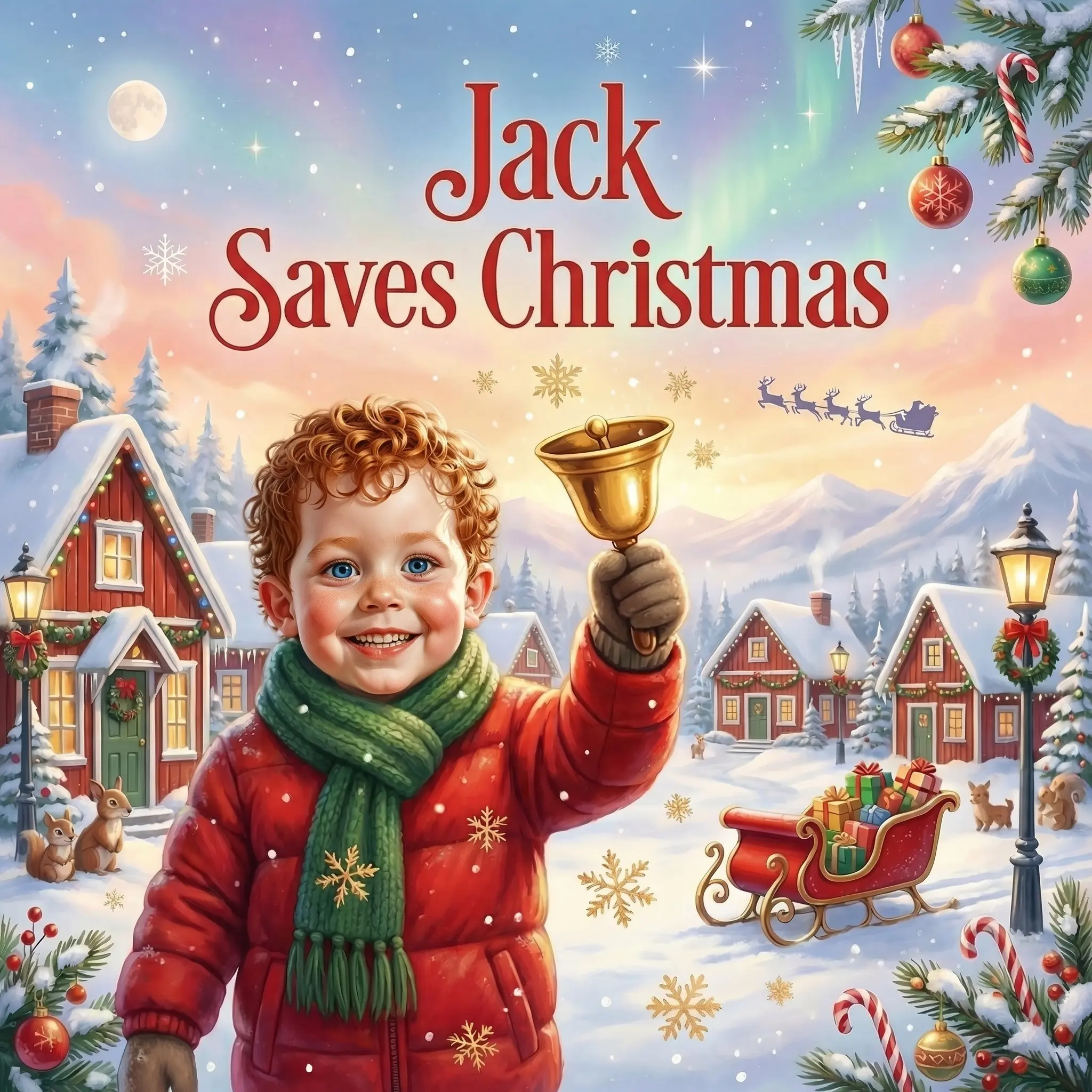 Cover of Jack Saves Christmas, a personalized children's book