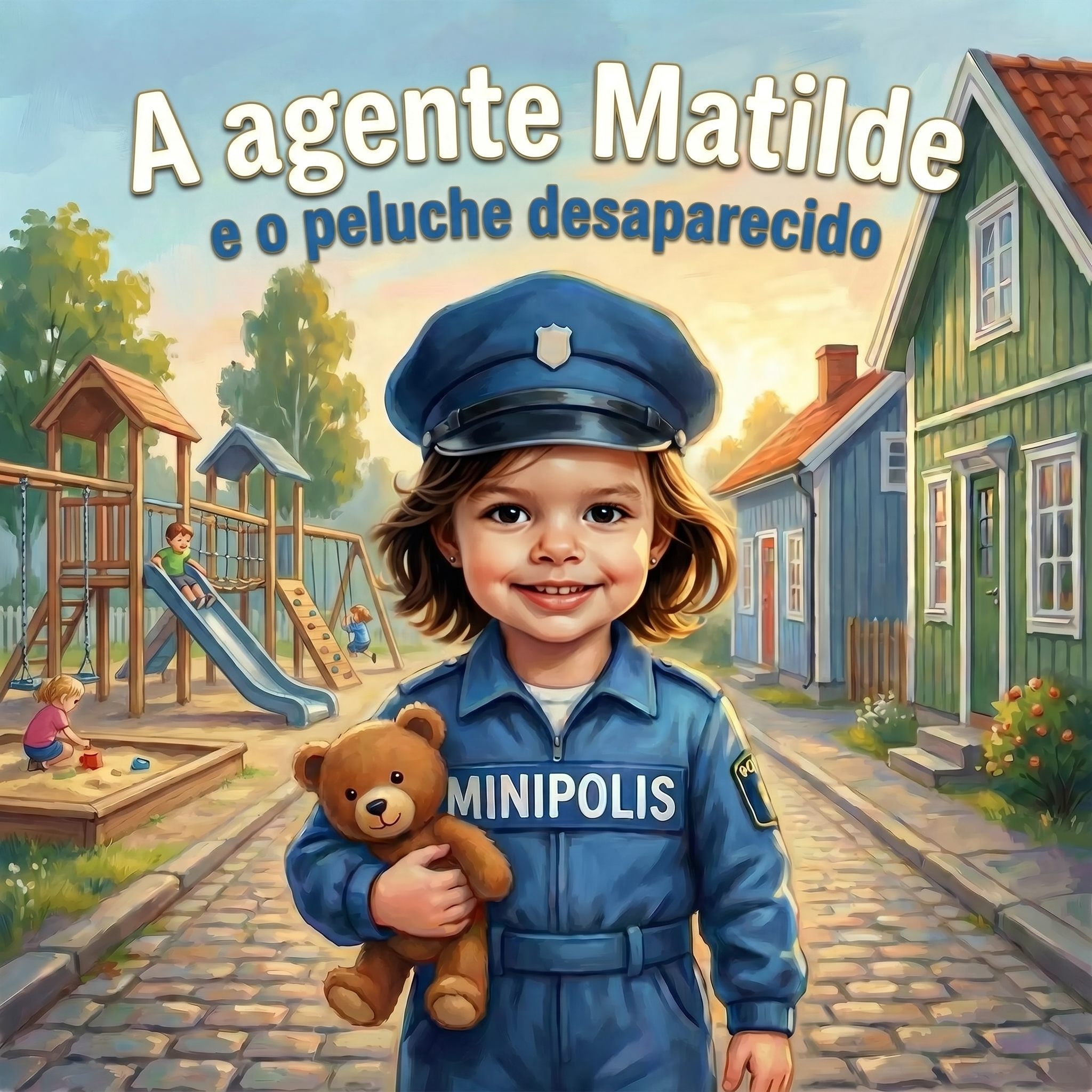 Capa de A agente Matilde e o peluche desaparecido, um livro infantil personalizado